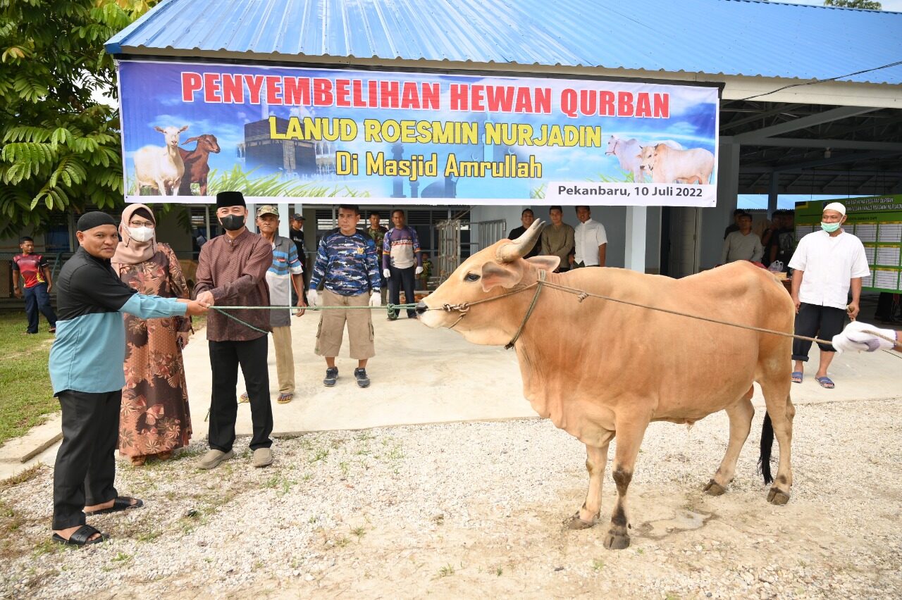 Di Idul Adha 1443 H, Lanud Rsn Salurkan 38 Hewan Kurban - Tni Au 